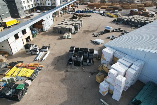 Repurposed Materials in Lafayette, Colorado on Thursday, Nov. 21, 2024. Damon Carson has a business that repurposes discarded materials from all sorts of industries. (Photo by Hyoung Chang/The Denver Post)